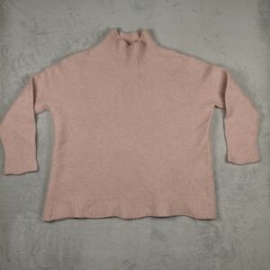 Eileen Fisher Cashmere Silk Blend Pink Oversized Boxy Sweater Lagenlook Pink XL